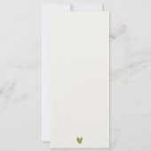 Coastal Miami Beach Palm Tree Bruiloft Menu Kaart (Achterkant)