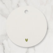 Coastal Miami Beach Palm Tree Waterverf Bruiloft Bedankjes Labels (Achterkant)