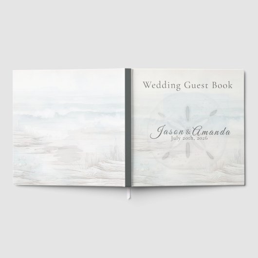 Coastal Minimalist Seaside Gastenboek (Volledig)