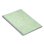 Coastal Mint Green  Franse Scrollwork Notitieboek (Rechterzijde)