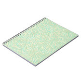 Coastal Mint Green  Franse Scrollwork Notitieboek (Linkerzijde)