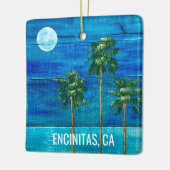 Coastal Moonlight Palm Tree Ornament (Links)
