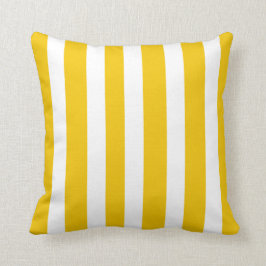 Coastal Mustard Yellow White 2, met stripper Kussen