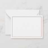 Coastal Nautical Beach Flags Monogram Notitiekaartje (Achterkant)