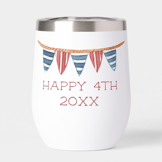 Coastal Nautical Beach Flags Personalized (Achterkant)