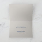 Coastal Nautical Sailboat Tux Wedding Thank You Bedankkaart (Binnen)