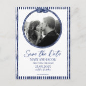 Coastal Nautical Save the Date Kaart (Voorkant)