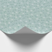 Coastal Nautical Small Anchors Tossed - Mint Green Cadeaupapier (Hoek)