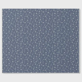 Coastal Nautical Small Anchors Tossed on Navy Blue Cadeaupapier (Vlak)