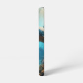 Coastal/nautical tiger shark & coral reef samsung galaxy hoesje (Linkerkant)