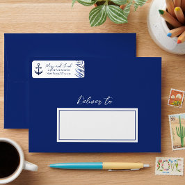 Coastal Nautical Wedding Retour Adres Label