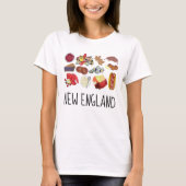 Coastal New England Foods Northeast America USA T-shirt (Voorkant)
