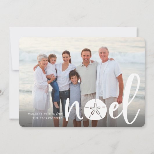 Coastal Noel | Holiday Photo Card Feestdagenkaart (Voorkant)