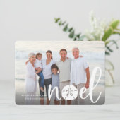 Coastal Noel | Holiday Photo Card Feestdagenkaart (Staand voorkant)