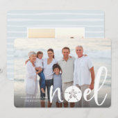 Coastal Noel | Holiday Photo Card Feestdagenkaart (Voorkant / Achterkant)