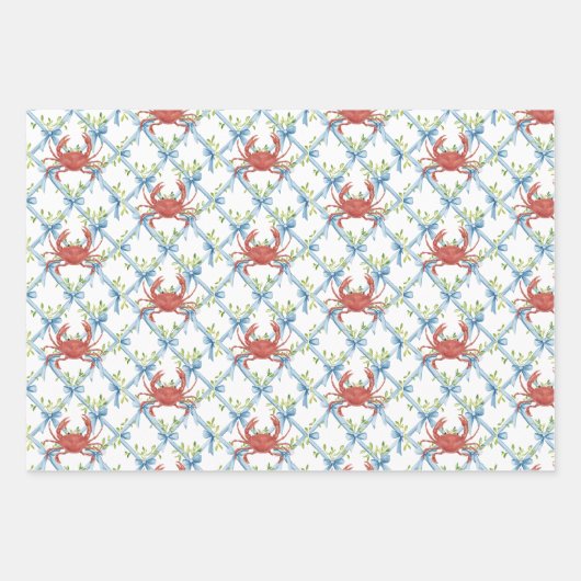 Coastal Noel | Watercolor Christmas Inpakpapier Vel (Voorkant)