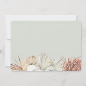 Coastal Oasis Boho-Chic Ampersand Wedding Kaart (Achterkant)