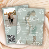 Coastal ocean beach destination wedding all in one kaart
