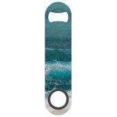 Coastal Ocean Wave Nautical Photo Bottle Opener Speed Flessenopener (Achterkant)