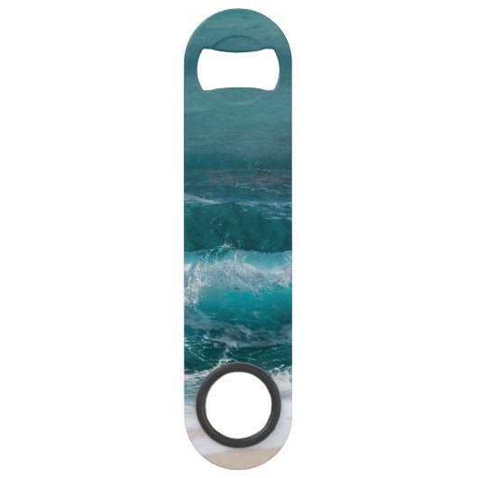 Coastal Ocean Wave Nautical Photo Bottle Opener Speed Flessenopener (Voorkant)