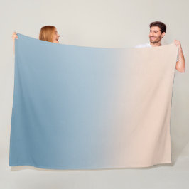 Coastal Ombre Charm: op het strand geïnspireerd Fleece Deken
