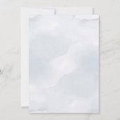 Coastal Orchid Elegant Strand Wedding Kaart (Achterkant)