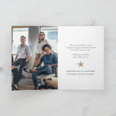 Coastal Oyster Christmas Tree Folded Feestdagen Kaart (Binnen)