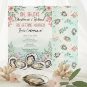 Coastal Oyster Theme Couples Wedding Shower Kaart