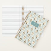 Coastal Oyster Trellis Personalized Notitieboek (Binnen)