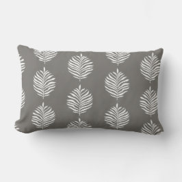 Coastal Palm Leaf Pattern Foghorn Throw Pillow Kussen