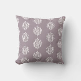 Coastal Palm Leaf Pattern Sea Fog Kussen
