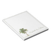 Coastal Palm Tree Personalized Notitieblok (Schuin)