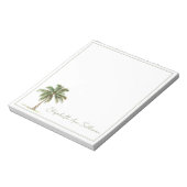 Coastal Palm Tree Personalized Notitieblok (Linkerzijde)