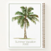 Coastal Palm Tree Personalized Notitieboek (Achterkant)