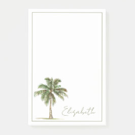 Coastal Palm Tree Personalized Post-it® Notes