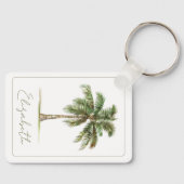 Coastal Palm Tree Personalized Sleutelhanger (Voorkant)