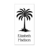 Coastal Palmetto Palm Tree gepersonaliseerd Rubberstempel (Afrduk)