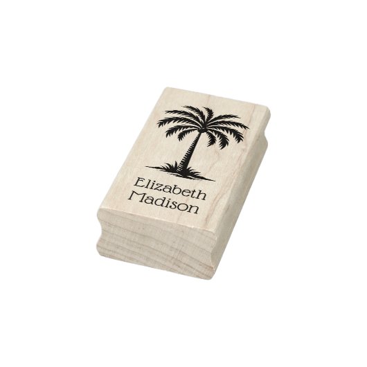 Coastal Palmetto Palm Tree gepersonaliseerd Rubberstempel (Stempel)