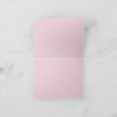 Coastal Pink Seashell gepersonaliseerd Bedankkaart (Binnen)