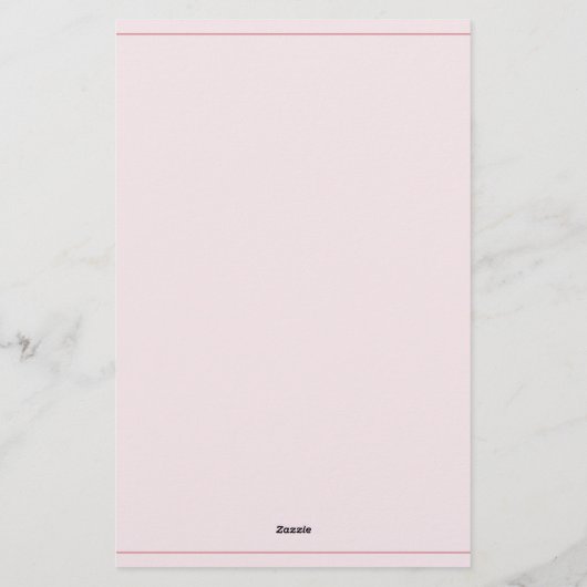 Coastal Pink Seashell gepersonaliseerd Briefpapier (Achterkant)