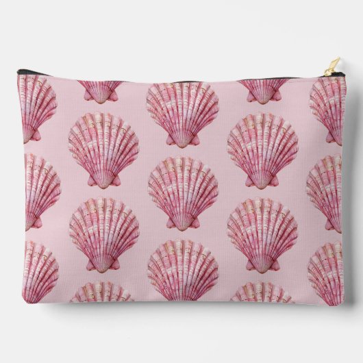 Coastal Pink Seashell gepersonaliseerd Etui (Achterkant)