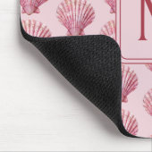 Coastal Pink Seashell monogram Muismat (Hoek)