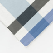 Coastal Plaid Charm: Strandgeïnspireerd Fleece Deken (Hoek)