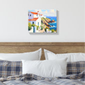Coastal Portugal Canvas Print (Insitu (Slaapkamer))