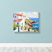 Coastal Portugal Canvas Print (Insitu (Houten vloer))