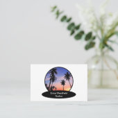 Coastal Real Estate Theme Business Cards Visitekaartje (Staand voorkant)