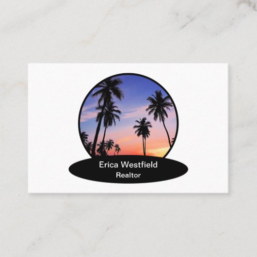 Coastal Real Estate Theme Business Cards Visitekaartje (Voorkant)