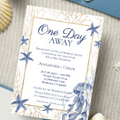 Coastal Rehearsal Dinner Invitation Kaart