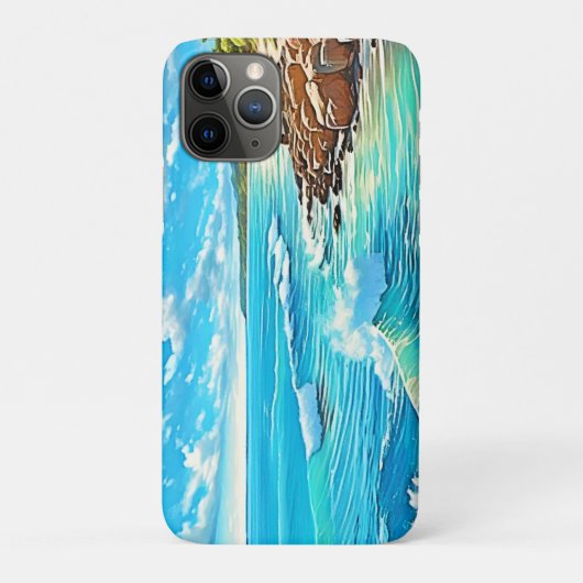 Coastal Rock Scene Design Case-Mate iPhone Case (Achterkant)