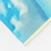 Coastal Rock Scene Design Fleece Deken (Hoek)